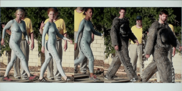 painted-on leg dot porn