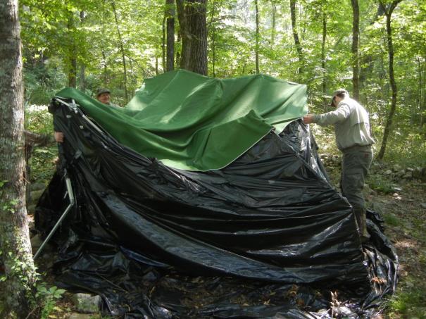 The Overwatch tent as Colyer and Higgins found it upon return to X